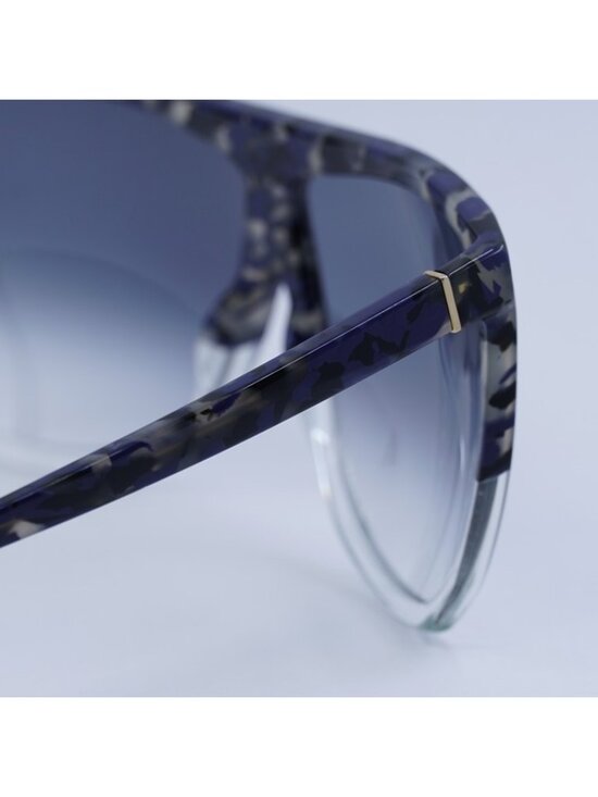 Loewe LW40001I 56B Filipa Sunglasses Blue Havana Square Frame, Smoke Lenses main image 6